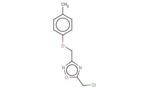 5-(CHLOROMETHYL)-3-[(4-METHYLPHENOXY)METHYL]-1,2,4-OXADIAZOLE